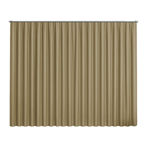 Cortina Basic Blackout Tecido Corta Luz 3,00x2,50m para Trilho Suiço 2m Bege